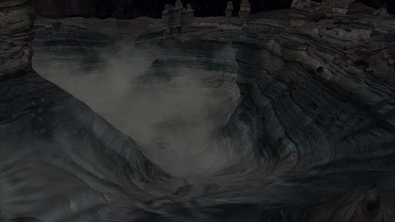 Fog that never lifts, and metal wreckage everywhere