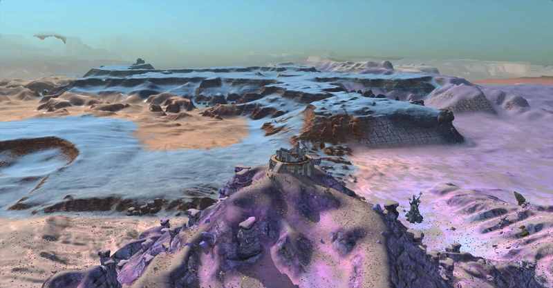 Old Empire watchtowers scattered across the map, ready-made building material and strongholds for the powers of the interregnum