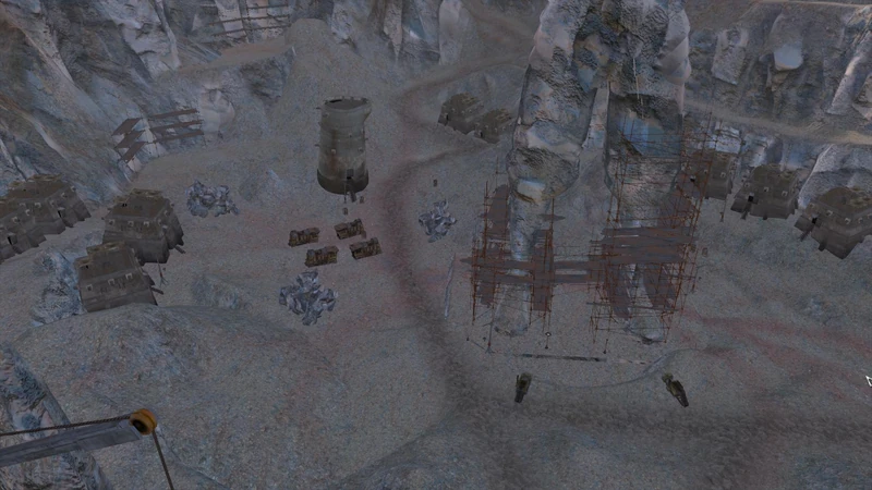 The quarry: the prisoners' daily work face