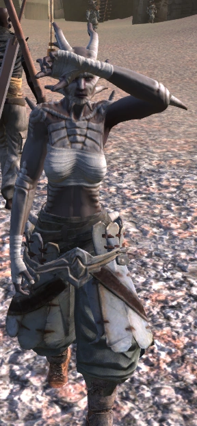 A Shek warrior. Horn length is a direct marker of warrior status