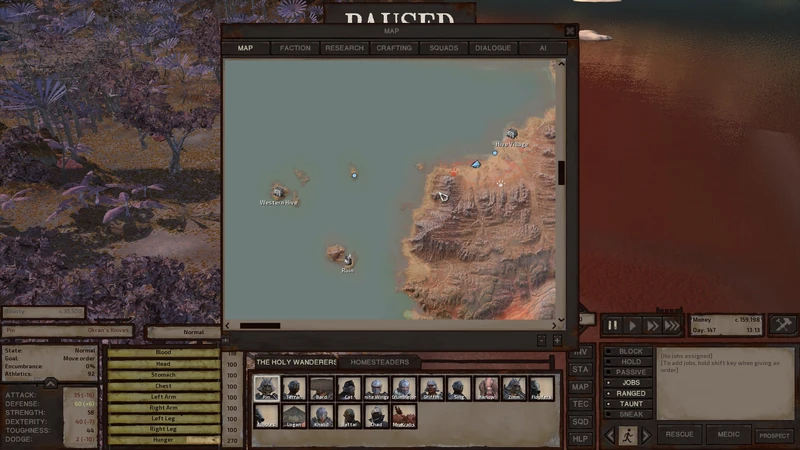 The Western Hive, an island settlement off the coast of Vain